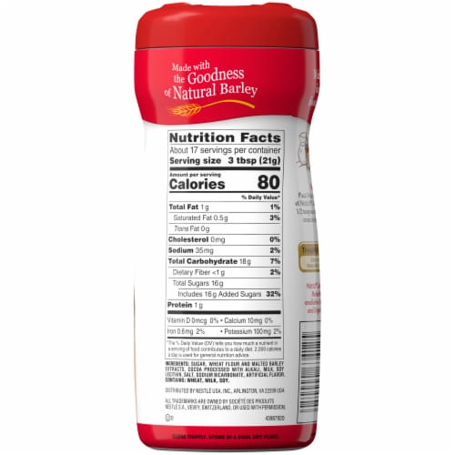 Carnation® Chocolate Malted Milk Mix Perspective: back