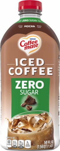 Coffee Mate® Zero Sugar Mocha Iced Coffee Bottle Perspective: back