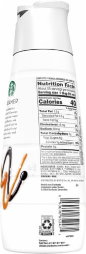 Starbucks® Creamer Salted Caramel Mocha Coffee Creamer Perspective: back