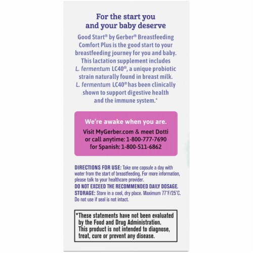 Gerber® Good Start® Breastfeeding Comfort Plus Supplement Perspective: back