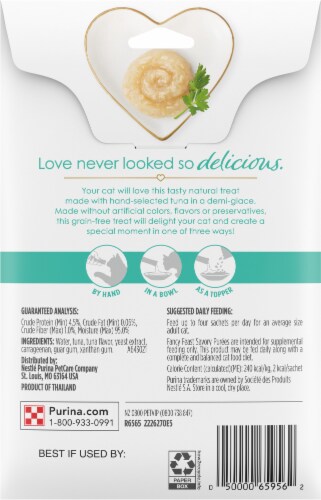 Purina Fancy Feast Savory Cat Treats Perspective: back