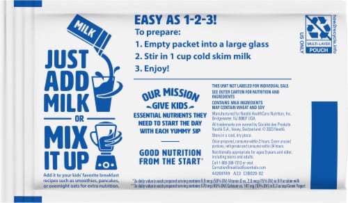 Carnation Breakfast Essentials® High Protein Classic French Vanilla Powder Drink Mix Perspective: back
