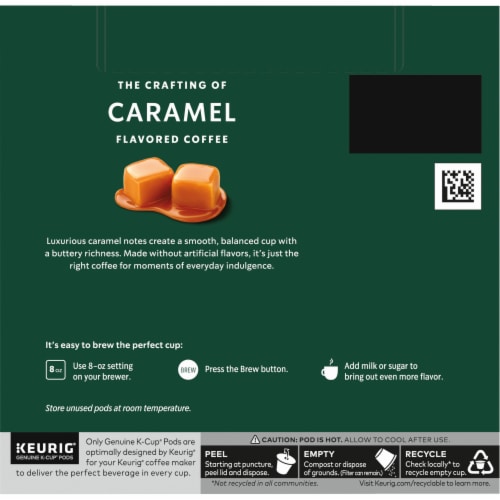 Starbucks® Caramel Flavored K-Cups Coffee Pods Perspective: back