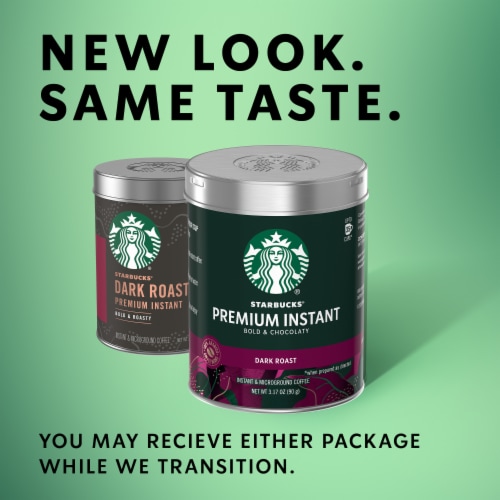 Starbucks Dark Roast Premium Instant Coffee Perspective: back