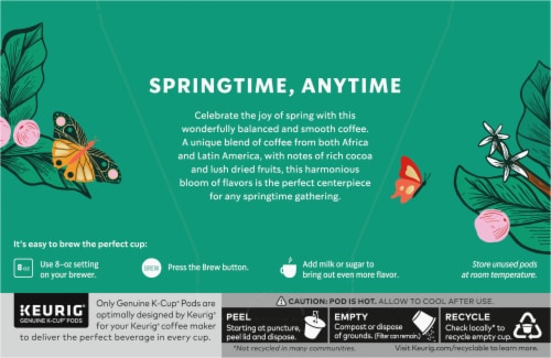 Starbucks® Spring Day Blend Medium Roast K-Cup Coffee Pods Perspective: back