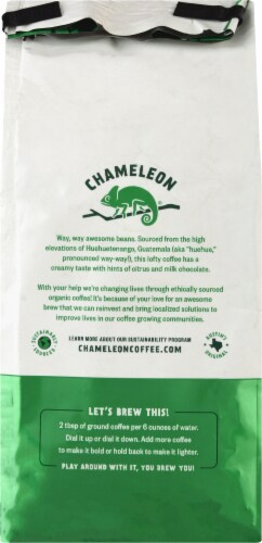 Chameleon Guatemala Organic Medium Roast Ground Coffee Perspective: back