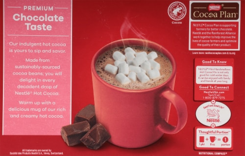 Nestle Mini Marshmallow Hot Chocolate Cocoa Mix Perspective: back