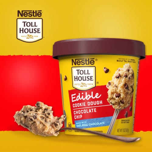Nestle® Toll House Chocolate Chip Edible Cookie Dough Perspective: back
