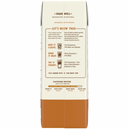 Chameleon Churro Organic Cold Brew Coffee Concentrate Perspective: back