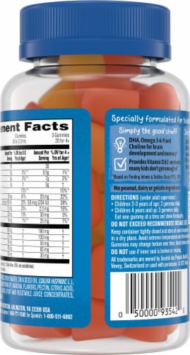 Gerber® Lil Brainies Kid Multivitamin Gummies Perspective: back