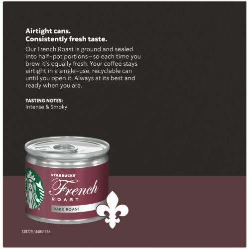 Starbucks® Fresh Brew French Roast Dark Roast Ground Coffee Perspective: back