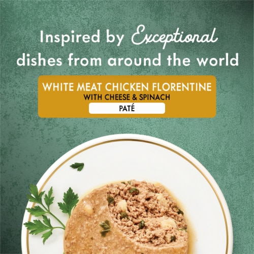 Fancy Feast Medleys White Meat Chicken Florentine with Cheese & Vegetables Pate Wet Cat Food Perspective: back