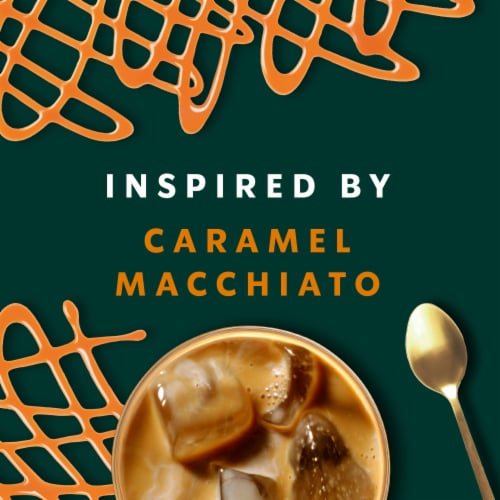 Starbucks Caramel Flavored Coffee Creamer Almond Milk and Oat Milk Inspired by Caramel Macchiato Perspective: back