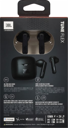 JBL® Tune Flex Wireless Headphones - Black Perspective: back