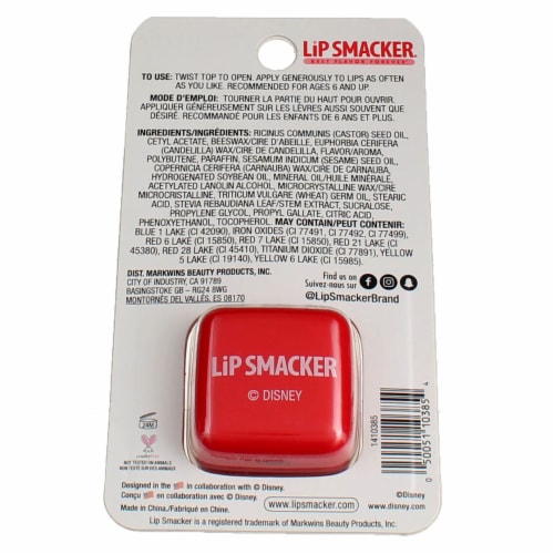 Lip Smacker® Mickey Mouse & Friends Minnie Joyful Cotton Candy Keychain Lip Balm Perspective: back