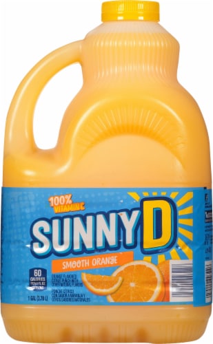 SUNNYD Smooth Orange Juice Drink Perspective: back
