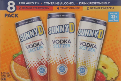Sunny D Vodka Seltzer Variety Pack Perspective: back