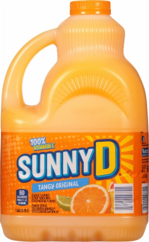 SUNNYD® Tangy Original Orange Juice Drink Perspective: back