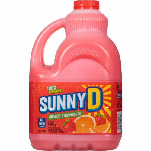 SUNNYD® Orange Strawberry Juice Drink Perspective: back
