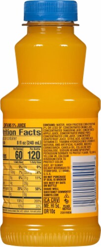 SUNNYD® Orange Mango Orange Juice Drink Perspective: back