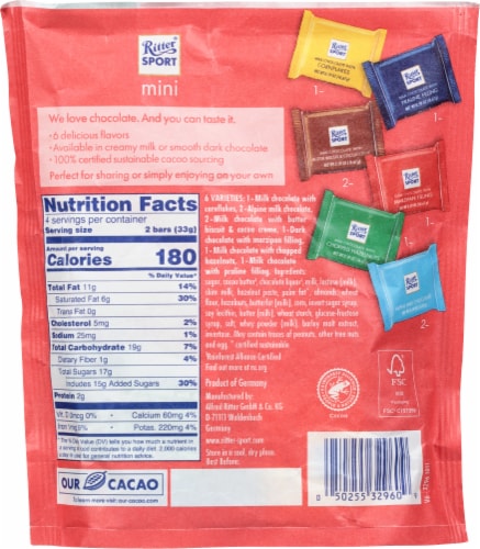 Ritter Sport Chocolate Mini Mix Perspective: back