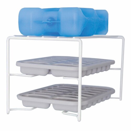 2-Shelf Ice Tray Caddy Perspective: back