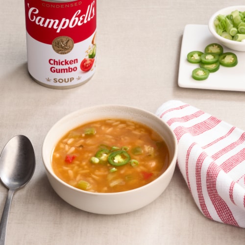 Campbell's® Condensed Chicken Gumbo Soup Perspective: back