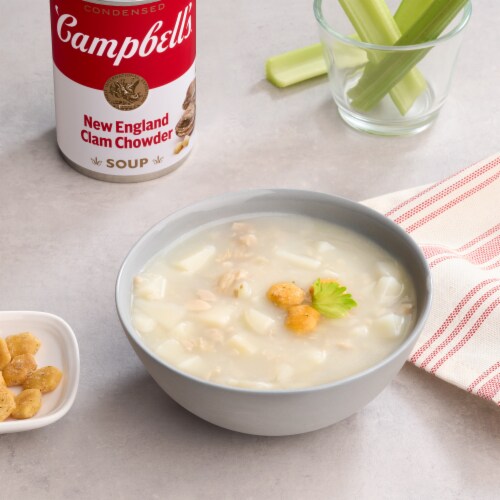 Campbell's® Condensed New England Clam Chowder Soup Perspective: back