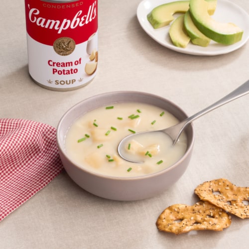 Campbell's® Condensed Cream of Potato Soup Perspective: back