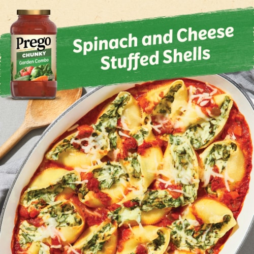 Prego® Chunky Garden Combo Pasta Sauce Perspective: back