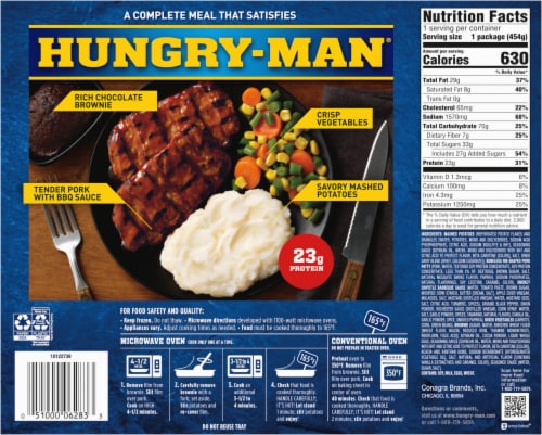 Hungry-Man® Boneless Pork Rib Perspective: back