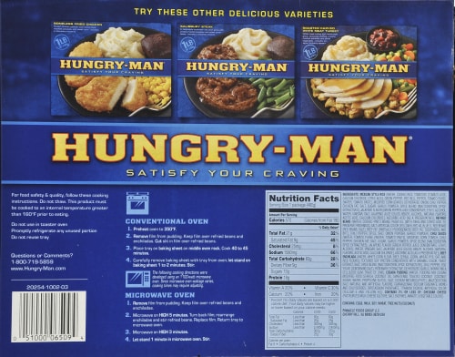 Hungry-Man Mexican Style Fiesta Perspective: back