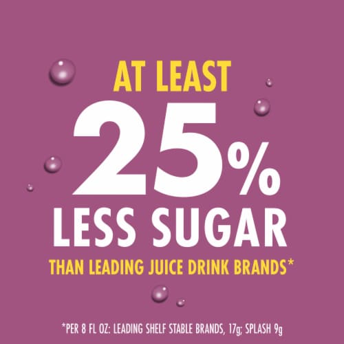 V8 Splash Berry Blend Flavored Juice Beverage Perspective: back