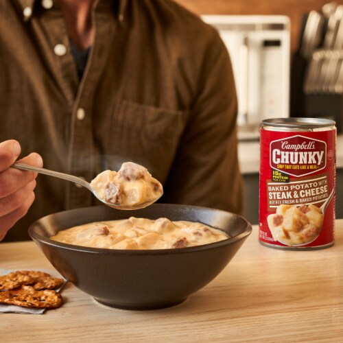 Campbell’s® Chunky Baked Potato With Steak & Cheese Soup