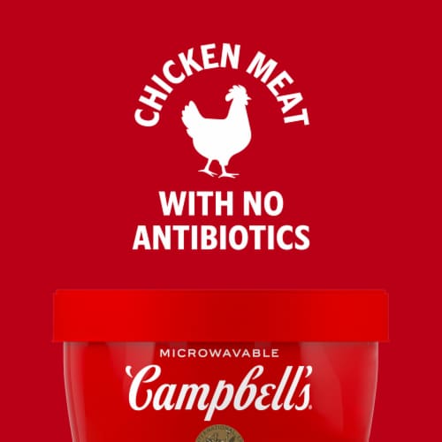 Campbell's® Chicken Noodle Soup Microwavable Bowl Perspective: back