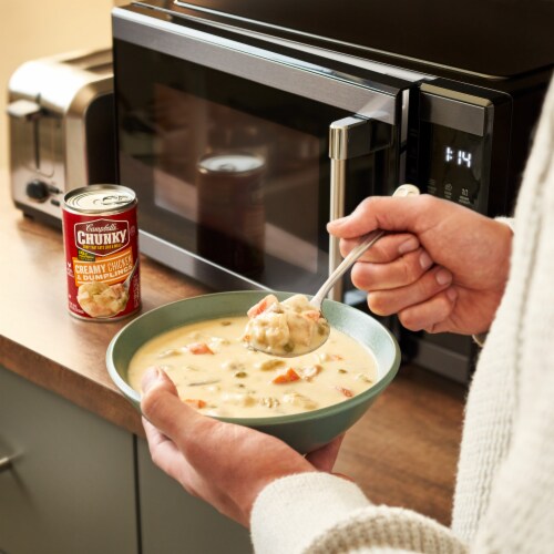 Campbell’s® Chunky Soup Creamy Chicken and Dumplings Soup Perspective: back