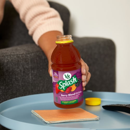 V8 Splash® Berry Blend Flavored Juice Beverage Perspective: back