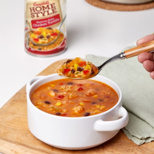Campbell's Homestyle Mexican Style Chicken Tortilla Soup Perspective: back