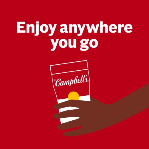 Campbell's® Sipping Soup Chicken Soup & Star Shaped Pasta Microwavable Cup Perspective: back