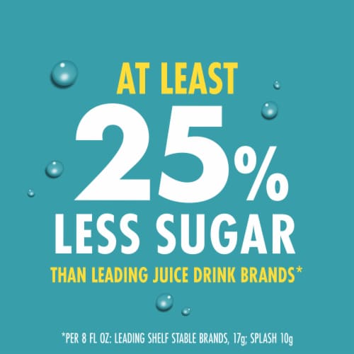 V8 Splash® Mango Peach Flavored Juice Beverage Bottle Perspective: back