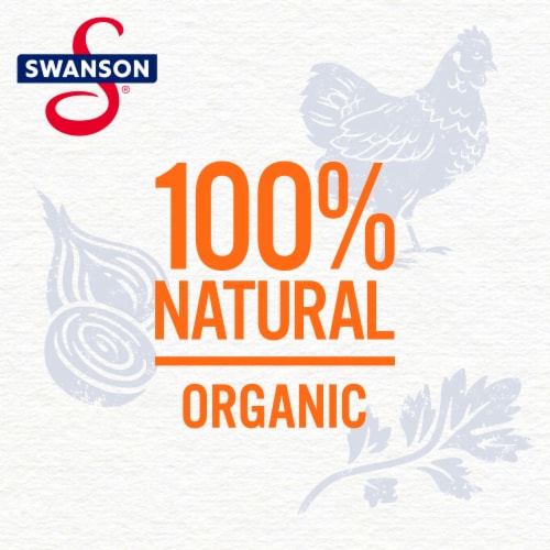Swanson® 100% Natural Organic Chicken Broth Perspective: back