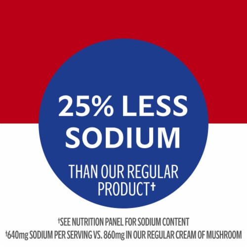 Campbell’s® Condensed 25% Less Sodium Cream of Mushroom Soup