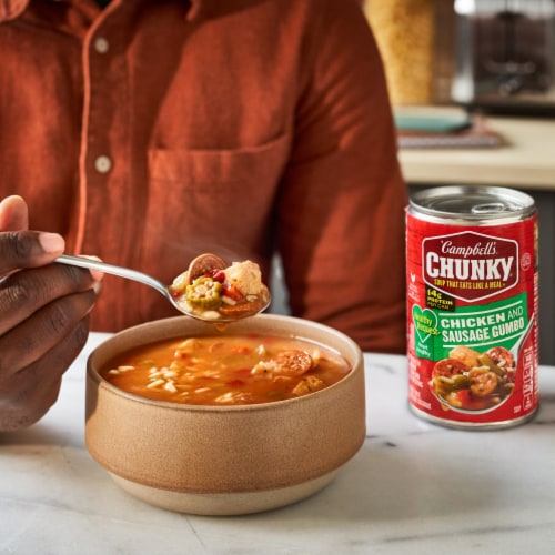 Campbell’s® Chunky® Soup Healthy Request Chicken and Sausage Gumbo