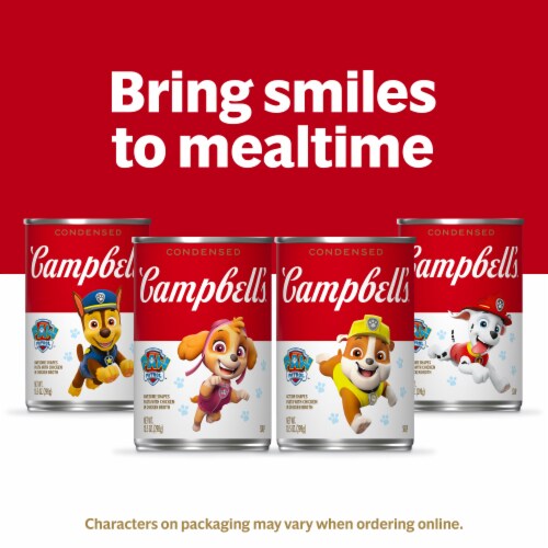 Campbell's® PAW Patrol Puppy Shaped Pasta with Chicken Condensed Soup Perspective: back