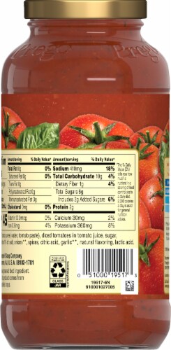 Prego® Lower Calorie Traditional Italian Pasta Sauce Perspective: back