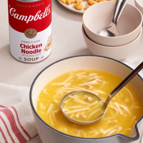 Campbell's® Condensed Chicken Noodle Soup Dry Egg Noodle Recipe Perspective: back
