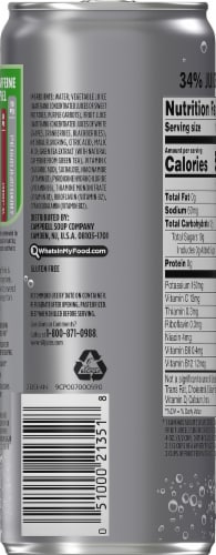 V8 + Energy Sparkling Blackberry Cranberry Energy Drink Perspective: back
