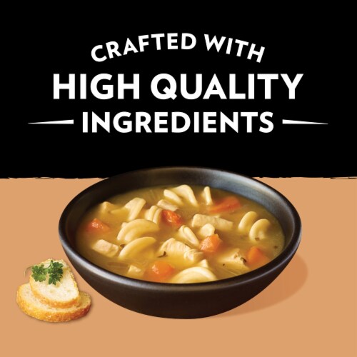 Campbell's Slow Kettle Style Roasted Chicken Noodle Soup with White Meat Chicken Perspective: back