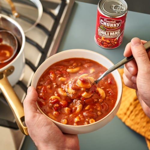 Campbell's Chunky Chili Mac Soup Perspective: back