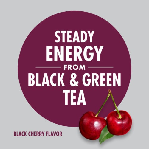V8 +ENERGY Black Cherry Energy Drink Perspective: back